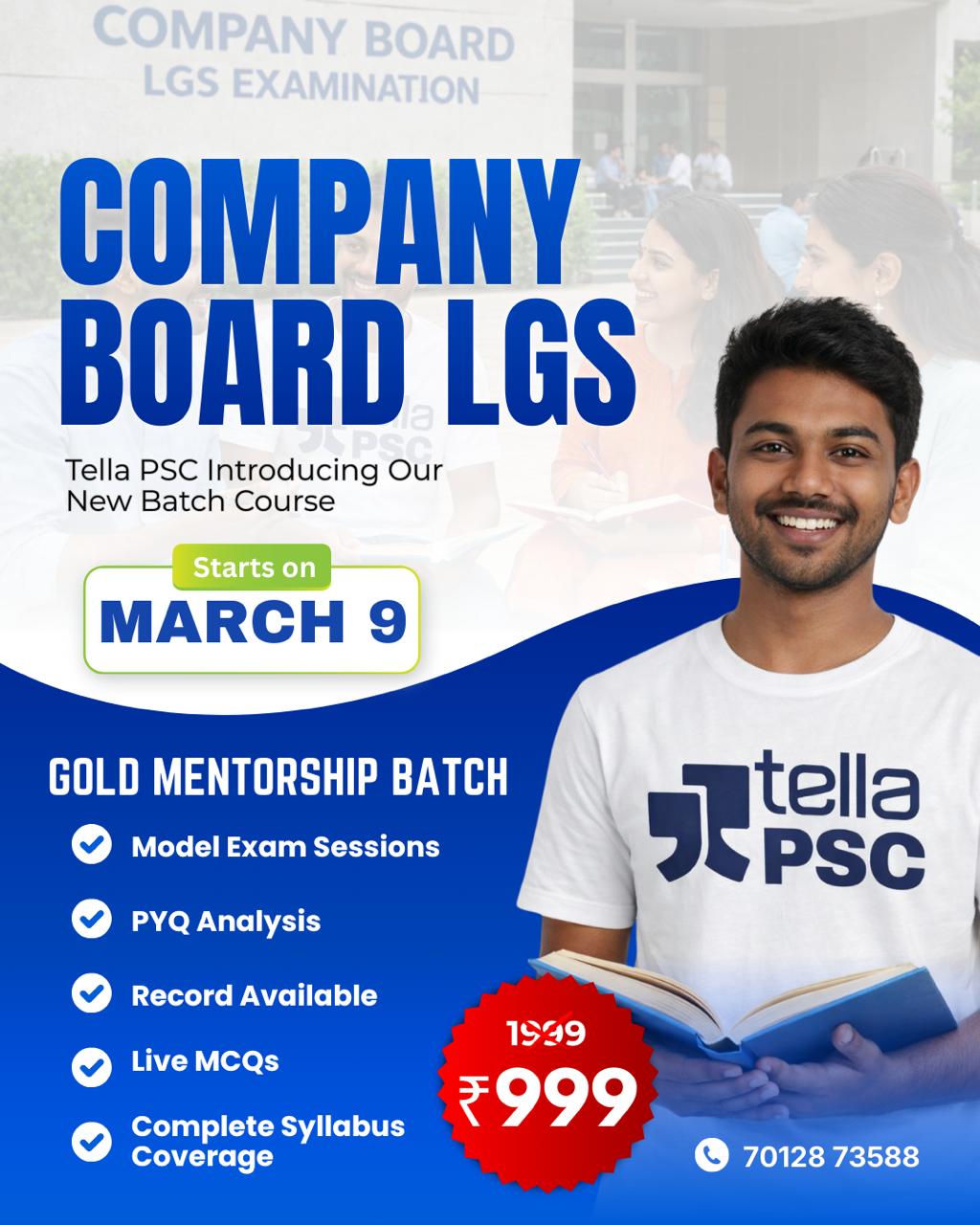 Company Board LGS Gold Mentorship Batch